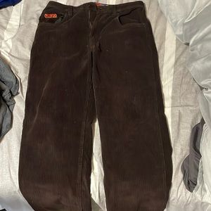 Empyre Loose Fit Brown Corduroy Skate Pants